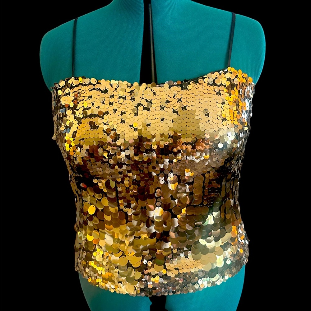 Antonio Melani Gold sequin cami